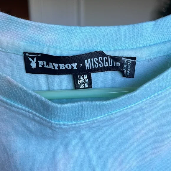 Women’s Playboy x Missguided Tie-Dye Short Sleeve Tee. PERFECT NEW CONDITION!!! - Picture 4 of 8